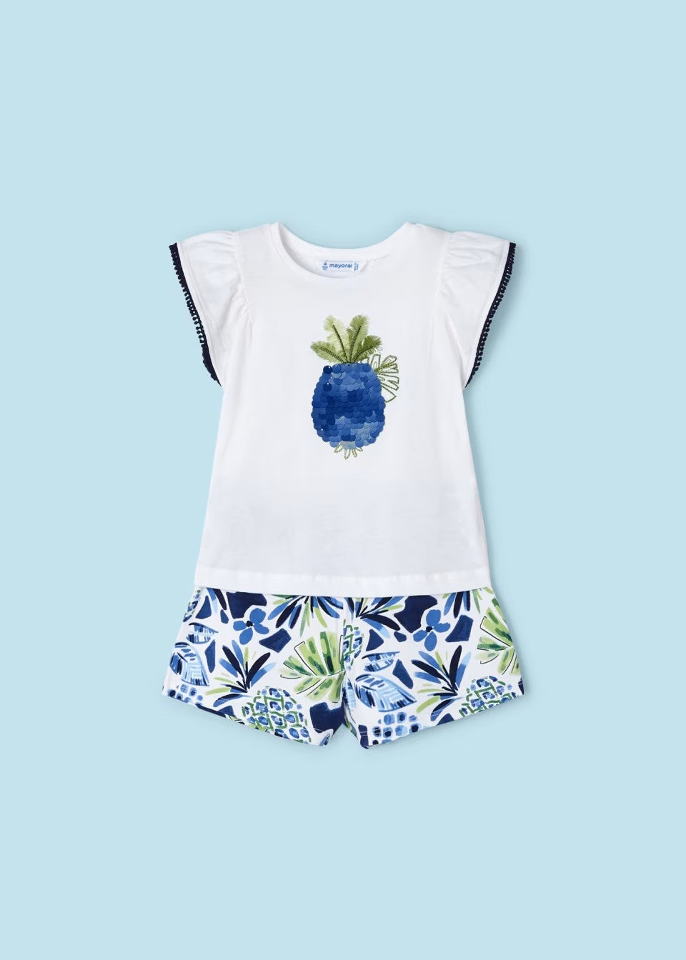 3263 - Girls Printed Shorts - Palms