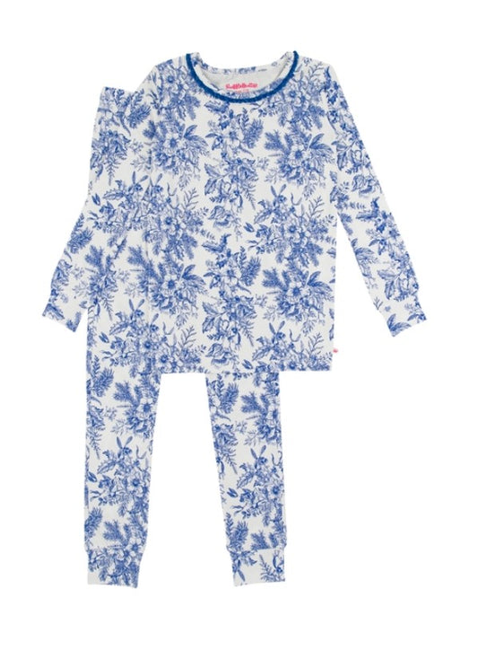 Bamboo Pajama Set - Winter Toile