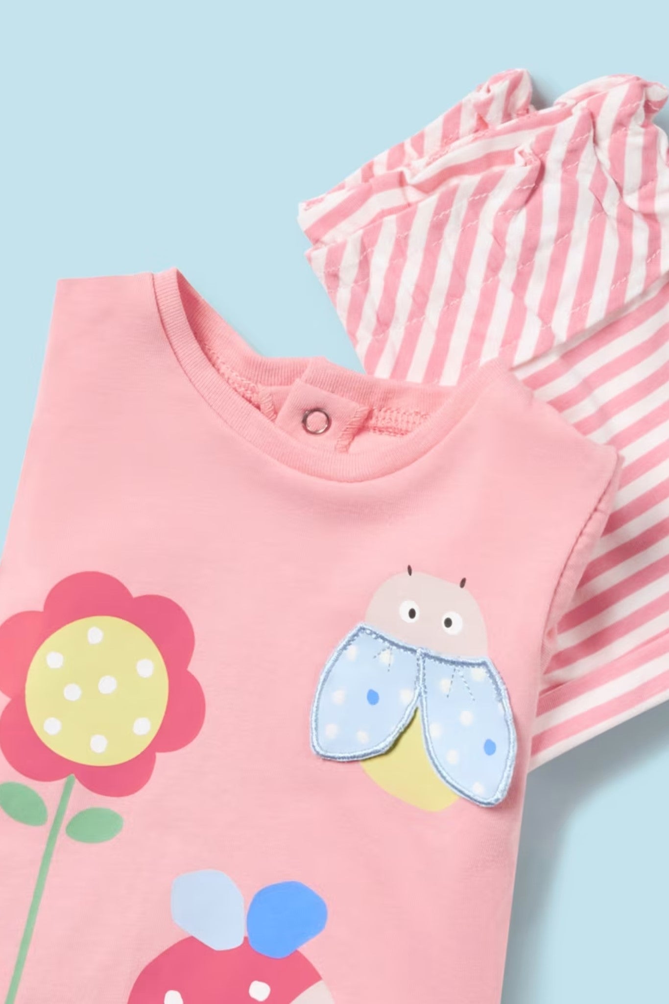 1634 - Infant Tee and Short Set - Ladybug