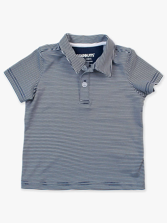 Performance Polo Shirt - Navy Stripe