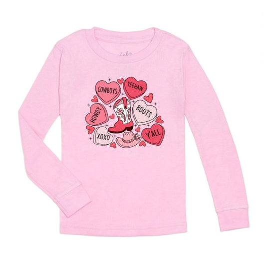 Howdy Valentine Tee - Pink