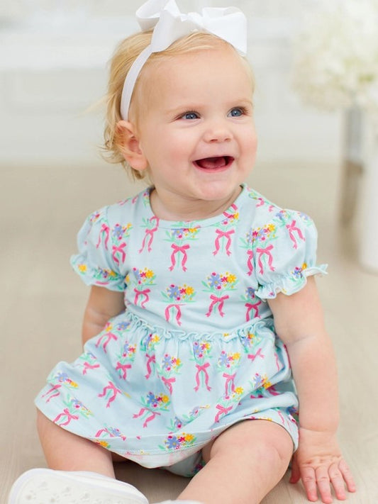 Baby Skirted Romper - Bows and Bouquets