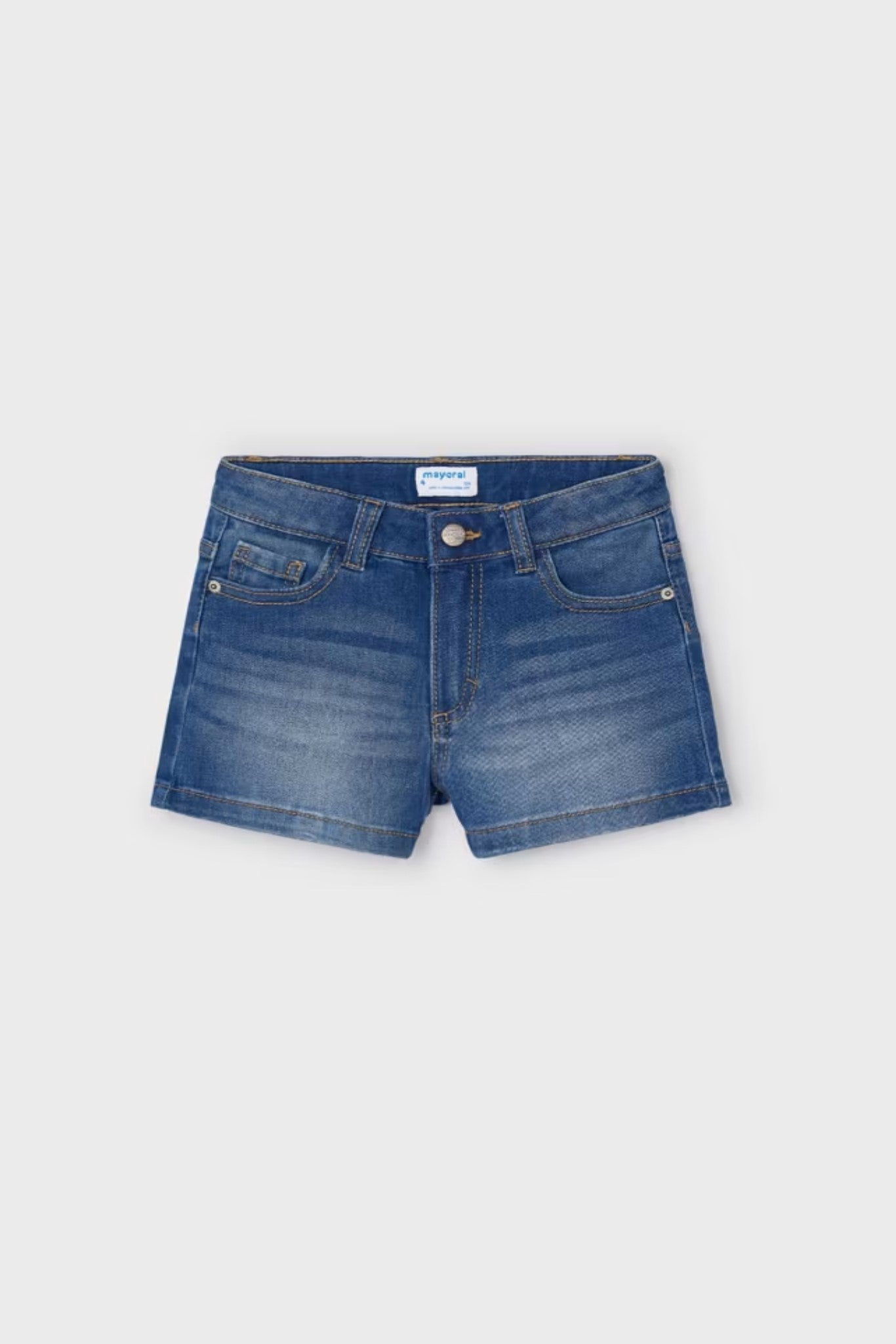 236 - Girls Denim Short - Medium Wash