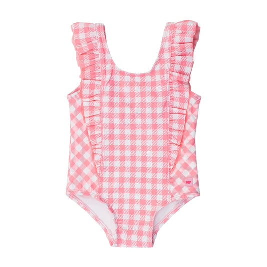 Waterfall Swimsuit - Bubblegum Gingham