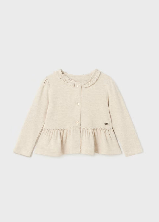 2764 - Baby Button Up Sweatshirt - Cream