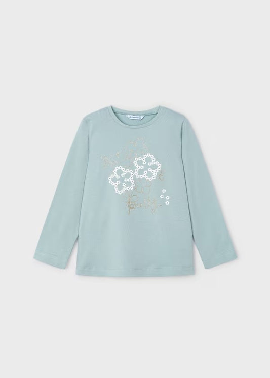 4072 - Girls Graphic Tee - Aqua