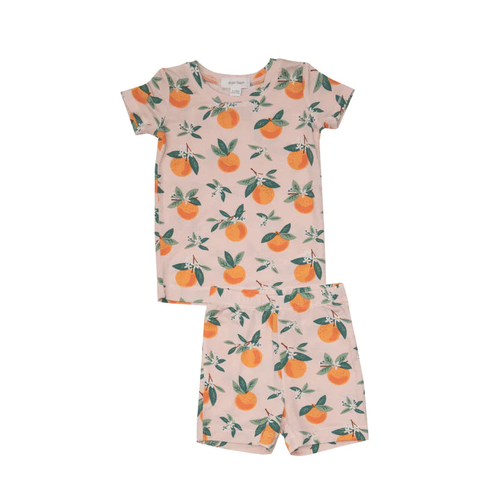 Shorts/Short Sleeve PJ - Orange Blossom