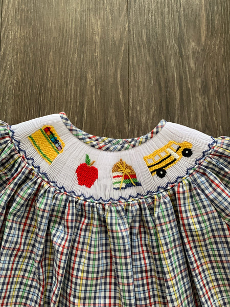 Back to School Smocked Dress
