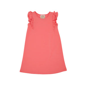 TBBC Ruehling Ruffle Dress - Parrot Cay Coral