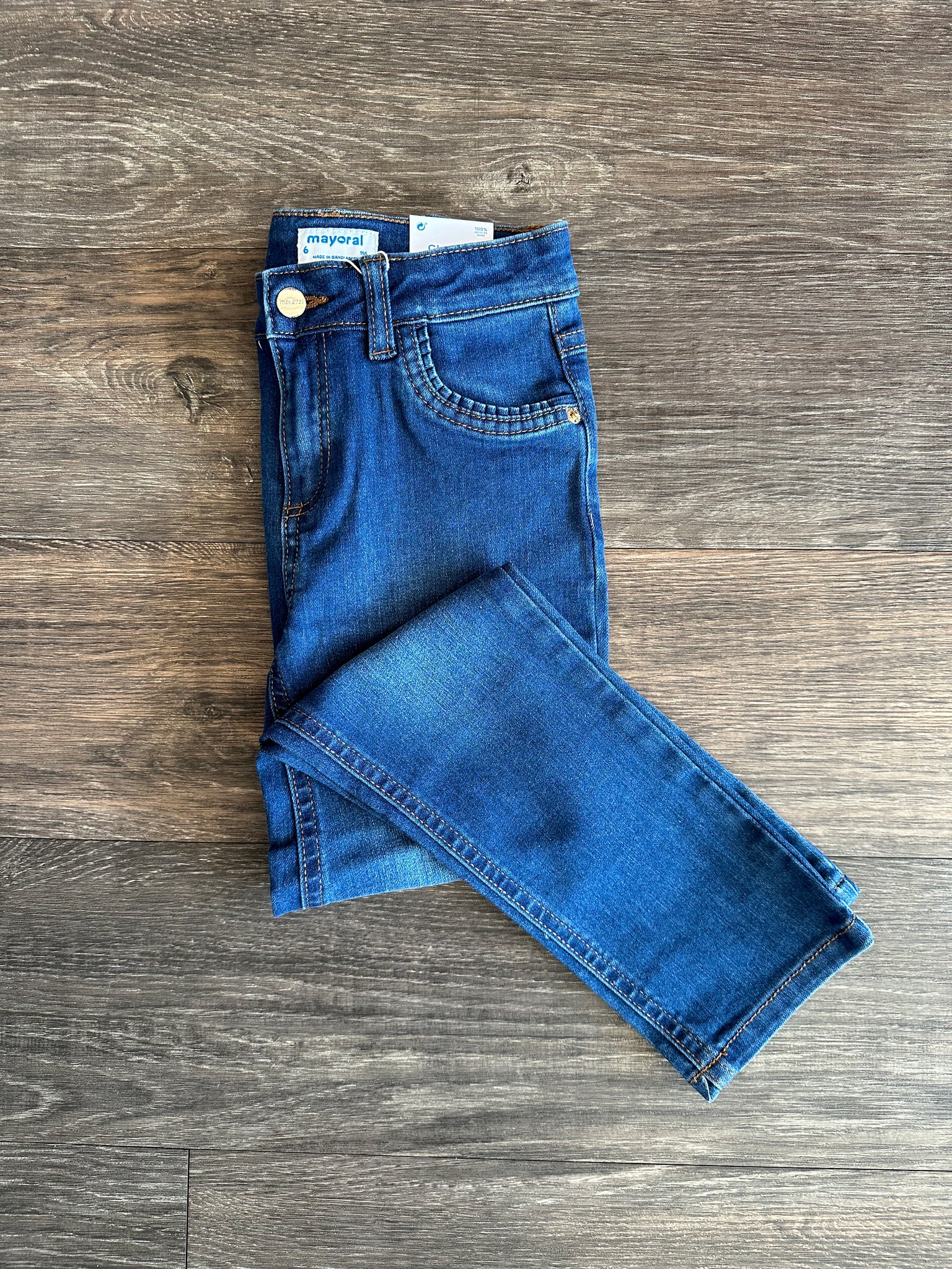 527 - Girls Skinny Jean - Medium Wash