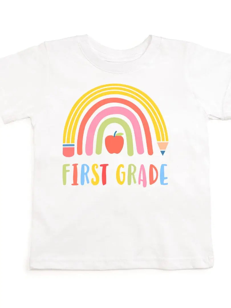 Pencil Rainbow Tee - 1st Grade