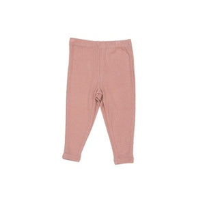 Rib Knit Baby Legging - Dogwood Pink