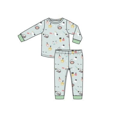 Bamboo Long Sleeve/Pant PJ - Makeup