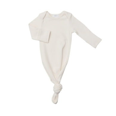 Knotted Gown - Ivory Rib Knit