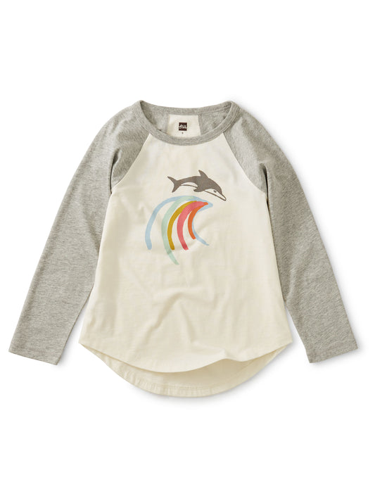 Mediterranean Dolphin Raglan Tee