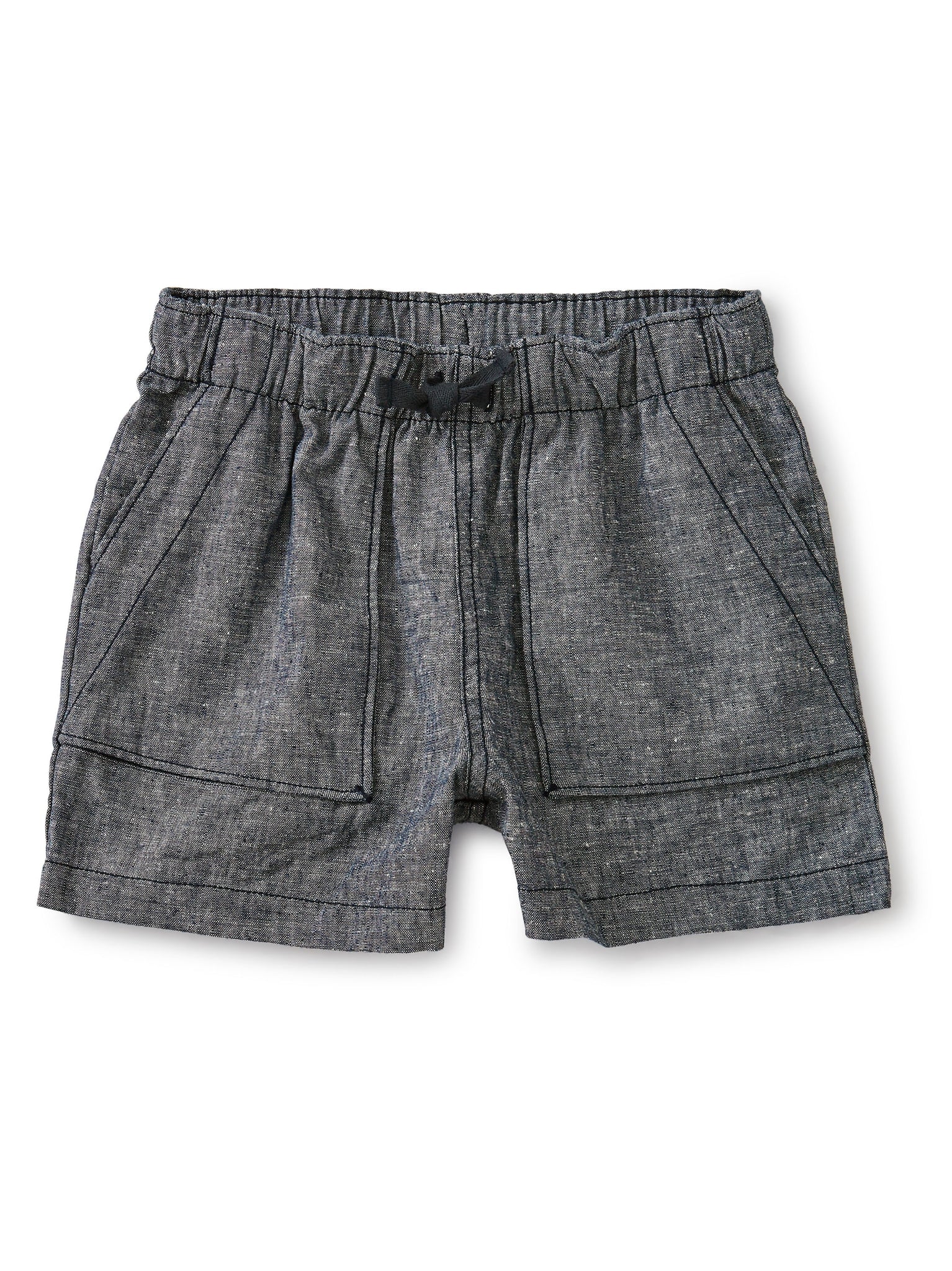 Camp Shorts - Blue Chambray