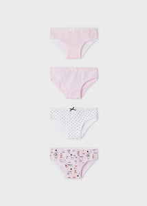 10454 - 4 Pack Underwear - Pink