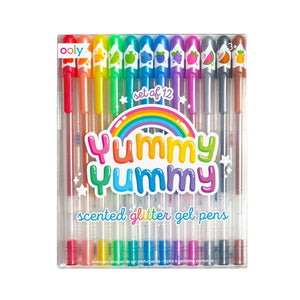 Yummy Yummy Scented Glitter Gel Pens- 12pc set