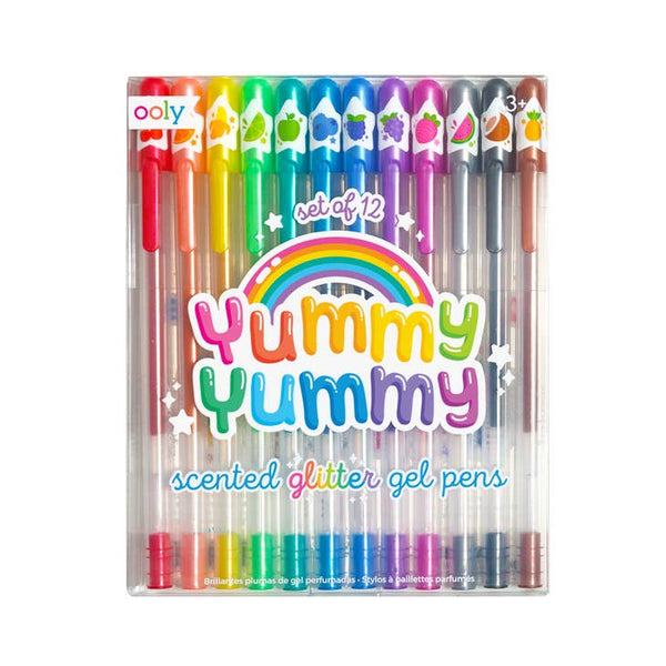 Yummy Yummy Scented Glitter Gel Pens- 12pc set