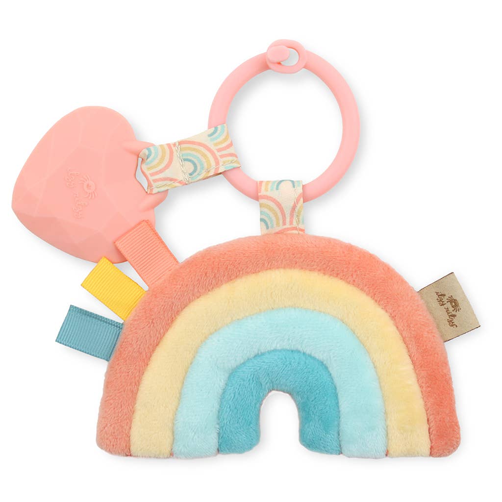 Itzy Pal's Plush + Teether - Rainbow