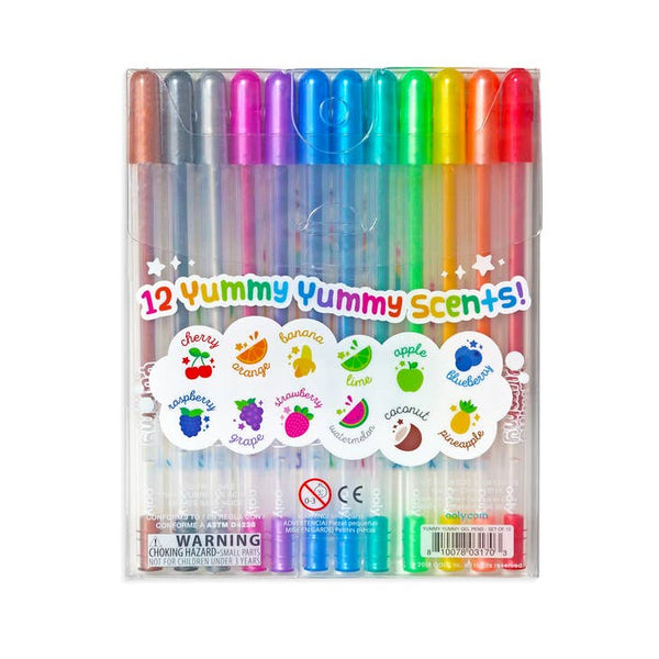 Yummy Yummy Scented Glitter Gel Pens- 12pc set