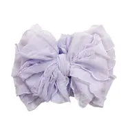 Wide Headband Bow - Lavender