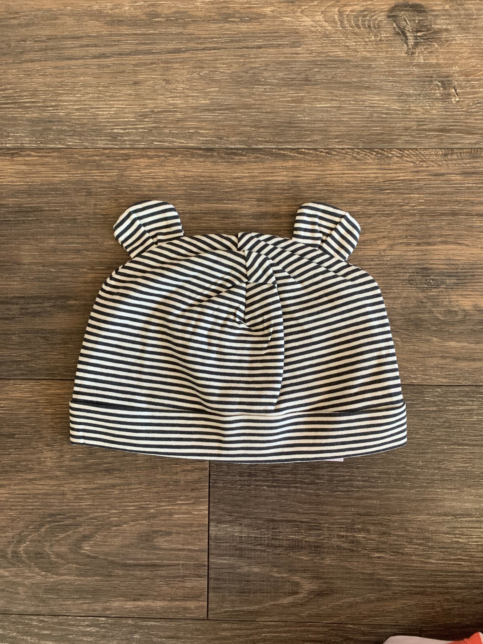 Infant Knit Hat - Black Stripe