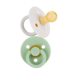 Itzy Soother Pacifier Set - White and Mint