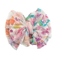 Wide Headband Bow - Summer Garden