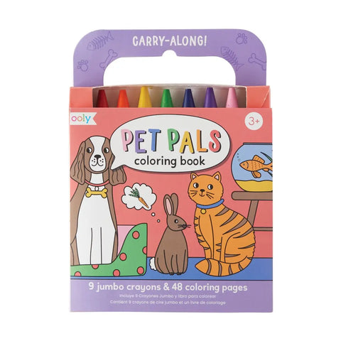 Carry-Along Crayon and Coloring Book Kit - Pets