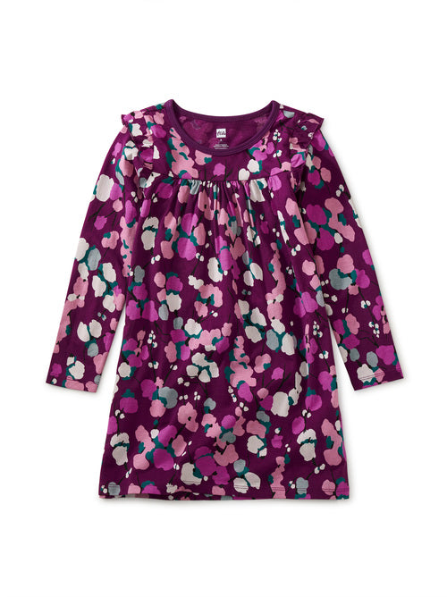 Long Sleeve Mighty Mini Dress - Snowy Branch