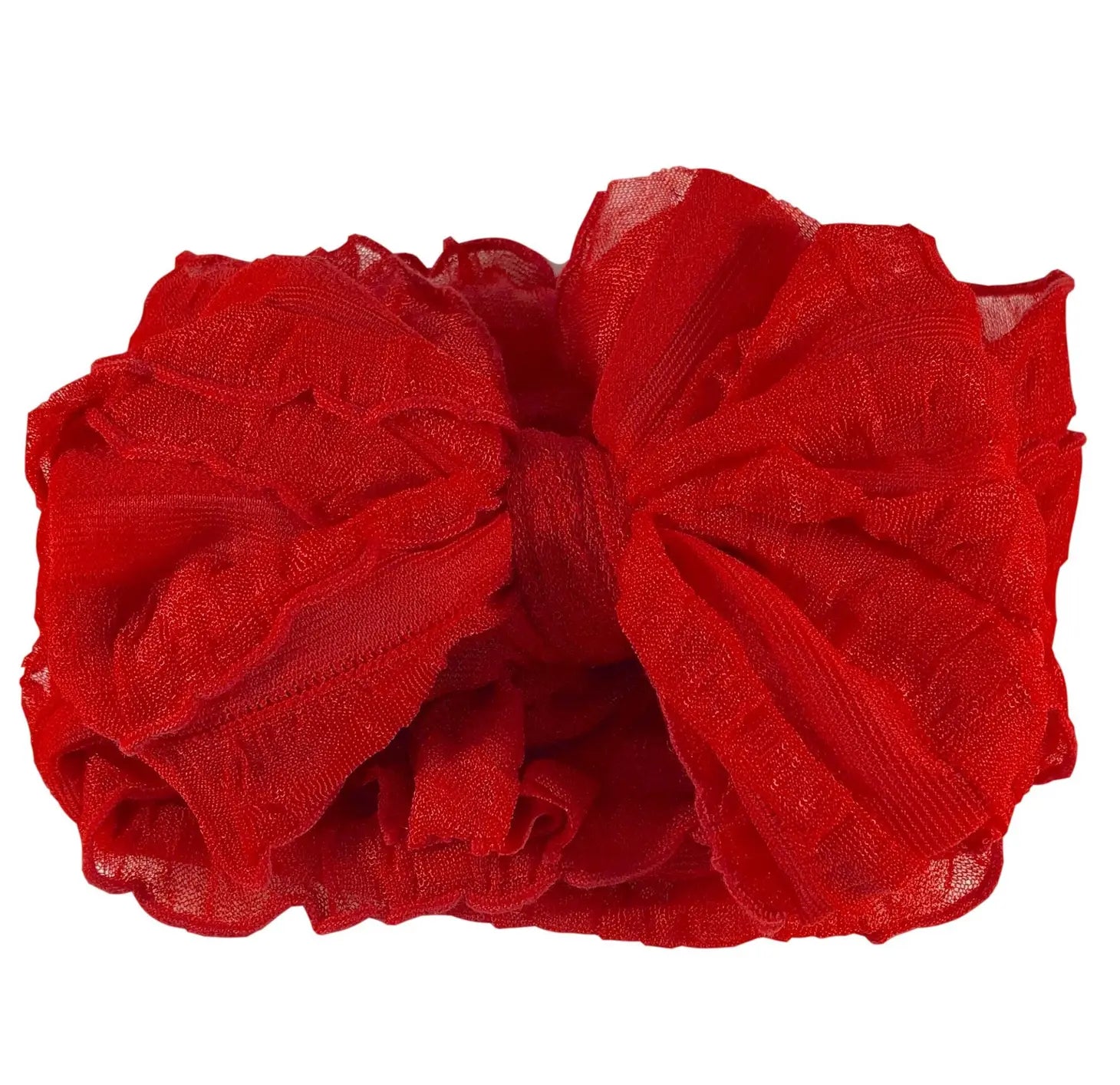 Wide Headband Bow - Red