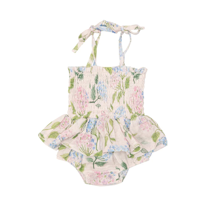 Muslin Skirted Smock Bubble - Hydrangeas