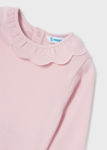 2096 - Baby Collared Tee - Blush Pink