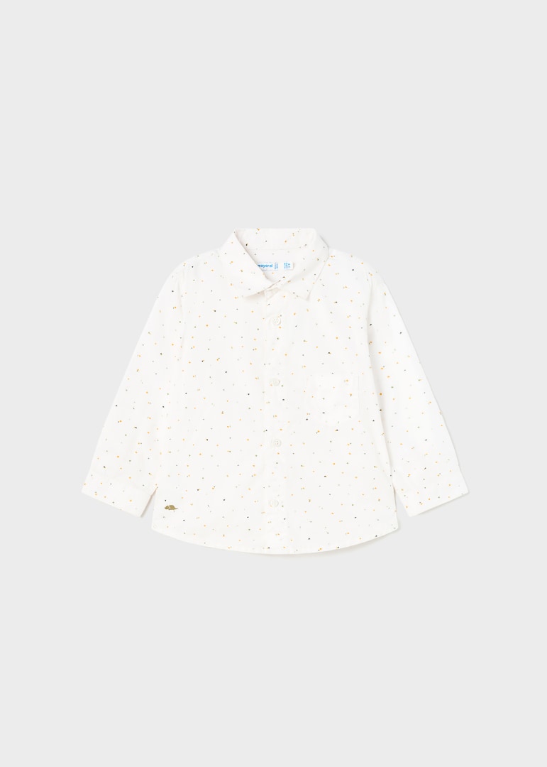 1118 - Baby Button Down - Geometric