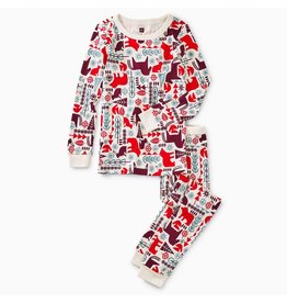 Printed Long Sleeve Pajama - Nordic Animals